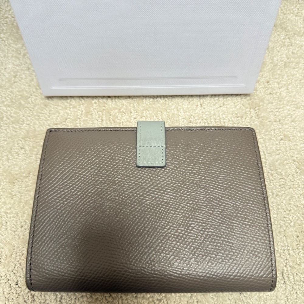 Celine Grained Calfskin Medium Multifunction Strap Wallet Pebble Mineral - Picture 2 of 9